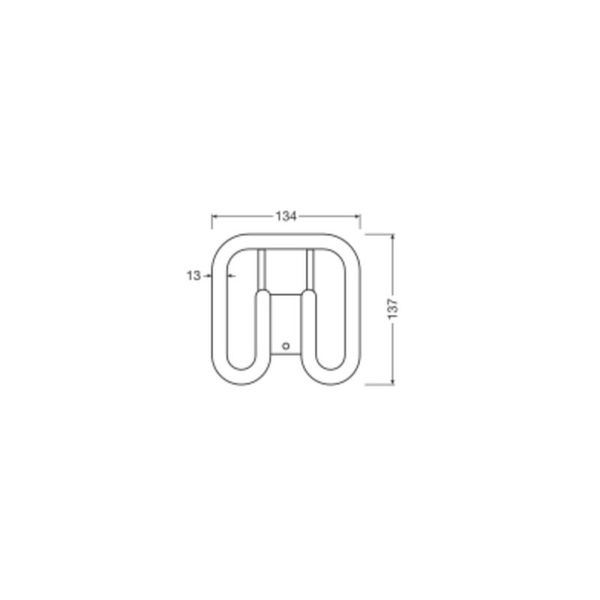 Ledvance DULUX-SQ LED 7W - 830 Varm Hvit | Erstatter 16W 