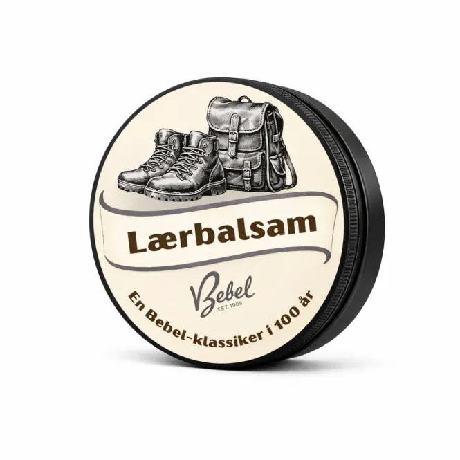 Hovedbilde Bebels lærbalsam for skinn. Produseres i Bergen!